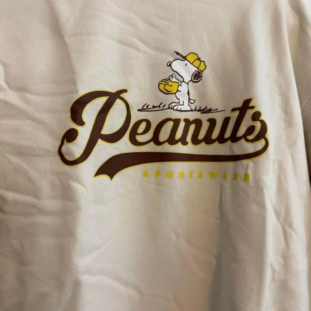 Peanuts Men's Cream Sweatshirt H&M - Picture 2 of 8